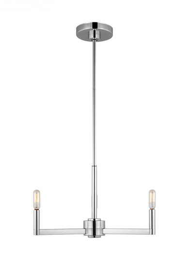 Fullton modern 3-light indoor dimmable chandelier in chrome finish (7725|3164203-05)