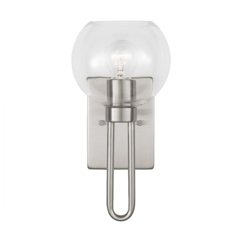 Codyn contemporary 1-light indoor dimmable bath vanity wall sconce in brushed nickel silver finish w (7725|4155701-962)