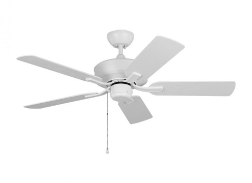 Linden 44'' traditional indoor/outdoor matte white ceiling fan with reversible motor (38|5LDO44RZW)