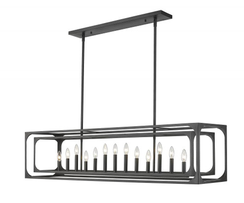 13 Light Linear Chandelier (276|3038-13L-MB)