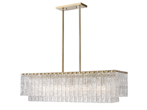 5 Light Linear Chandelier (276|1943-42L-MGLD)
