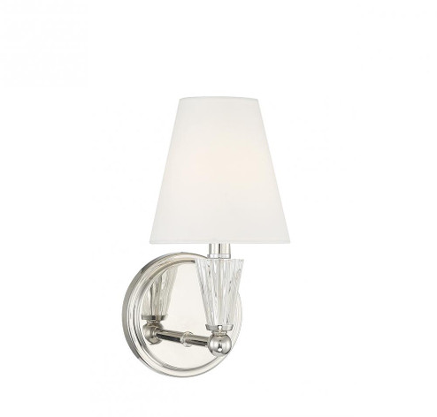 1-Light Wall Sconce in Polished Nickel (8483|M90102PN)