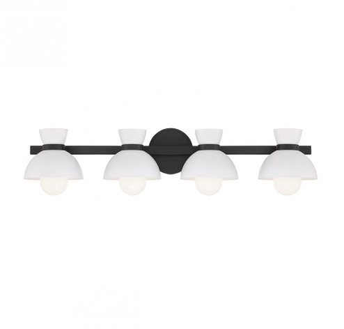 4-Light Bathroom Vanity Light in Matte Black (8483|M80076MBK)