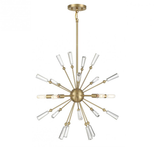 5-Light Pendant in Natural Brass (8483|M7028NB)