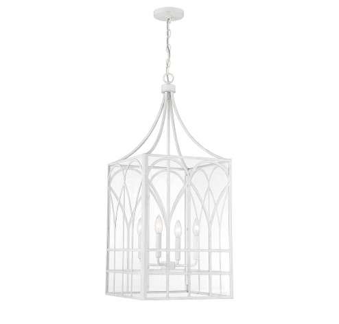 4-Light Pendant in Distressed White (8483|M30012DW)