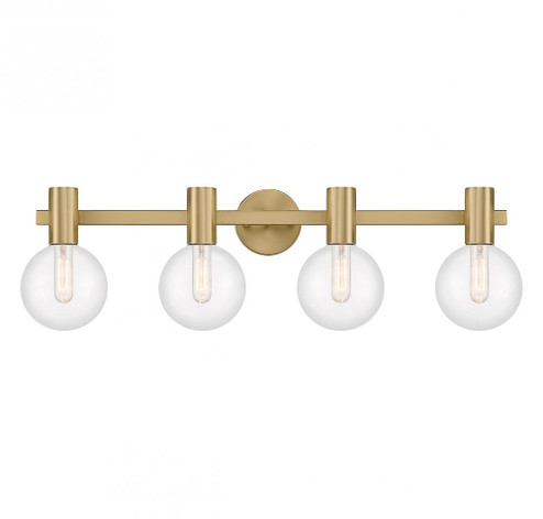 Wright 4-Light Bathroom Vanity Light in Warm Brass (128|8-3076-4-322)