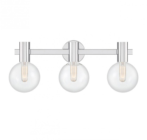 Wright 3-Light Bathroom Vanity Light in Chrome (128|8-3076-3-11)