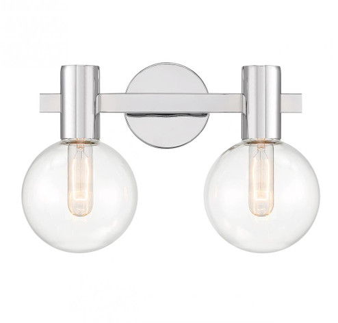 Wright 2-Light Bathroom Vanity Light in Chrome (128|8-3076-2-11)