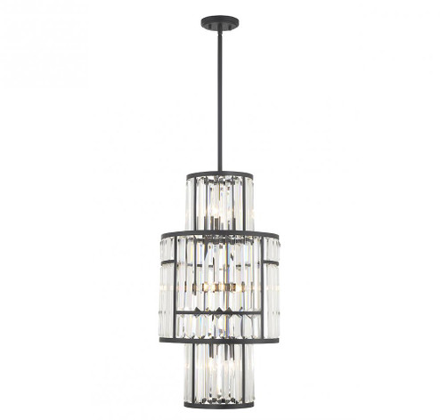 Rohe 8-Light Pendant in Matte Black (128|3-2226-8-89)