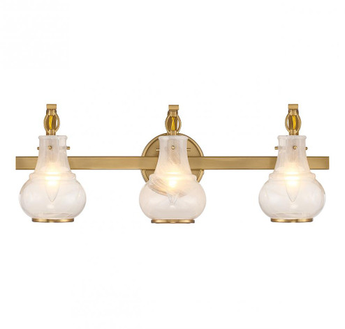 Adams 3-Light Bathroom Vanity Light in Warm Brass (128|8-4417-3-322)