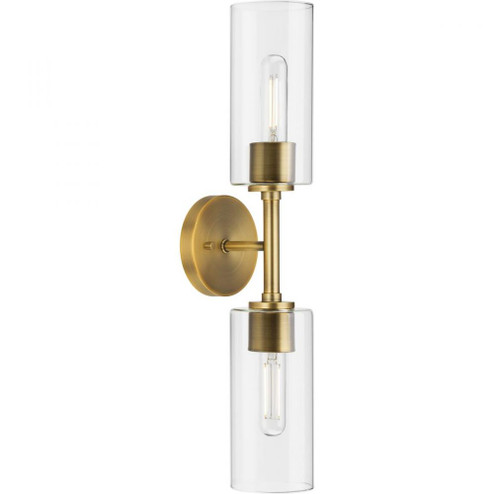 Cofield Collection Two-Light Vintage Brass Transitional Wall Bracket (149|P710115-163)