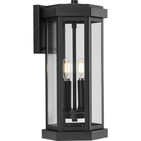 Ramsey Collection Textured Black Modern Farmhouse Outdoor Medium Wall Lantern (149|P560338-031)