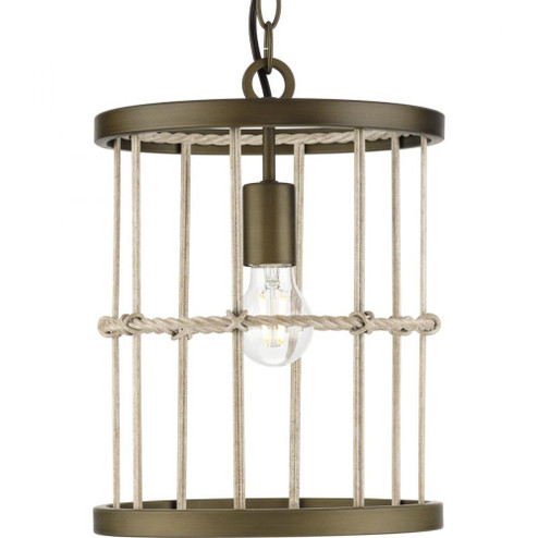 Lattimore Collection One-Light Aged Brass Pendant (149|P500417-161)