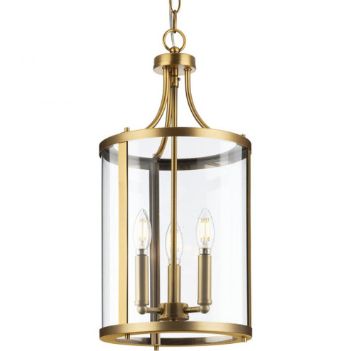 Gilliam Collection Three-Light Vintage Brass New Traditional Hall & Foyer (149|P500390-163)