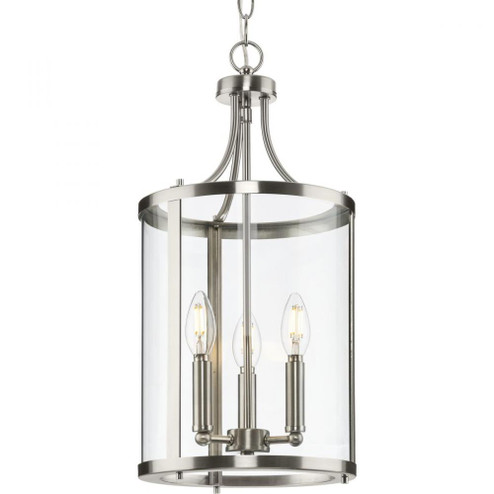 Gilliam Collection Three-Light Brushed Nickel New Traditional Hall & Foyer (149|P500390-009)