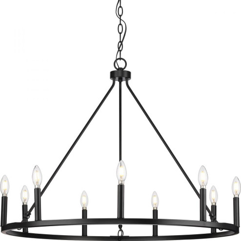 Gilliam Collection Nine-Light Matte Black New Traditional Chandelier (149|P400314-31M)
