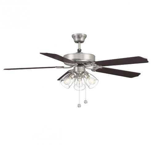 52'' 3-Light Ceiling Fan in Brushed Nickel (8483|M2022BNRV)