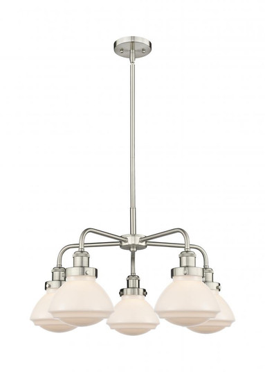 Olean - 5 Light - 25 inch - Satin Nickel - Chandelier (3442|916-5CR-SN-G321)