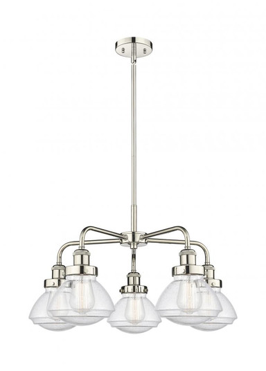 Olean - 5 Light - 25 inch - Polished Nickel - Chandelier (3442|916-5CR-PN-G324)