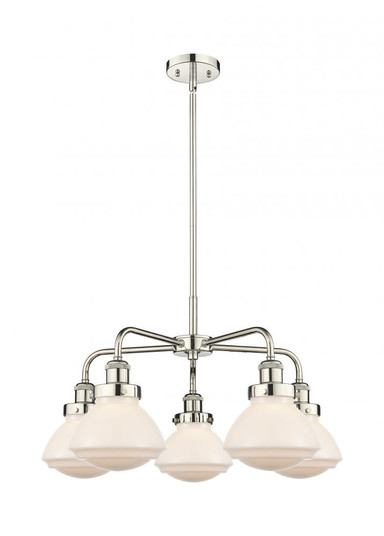 Olean - 5 Light - 25 inch - Polished Nickel - Chandelier (3442|916-5CR-PN-G321)