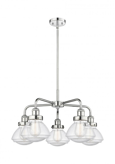 Olean - 5 Light - 25 inch - Polished Chrome - Chandelier (3442|916-5CR-PC-G324)
