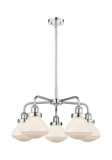 Olean - 5 Light - 25 inch - Polished Chrome - Chandelier (3442|916-5CR-PC-G321)
