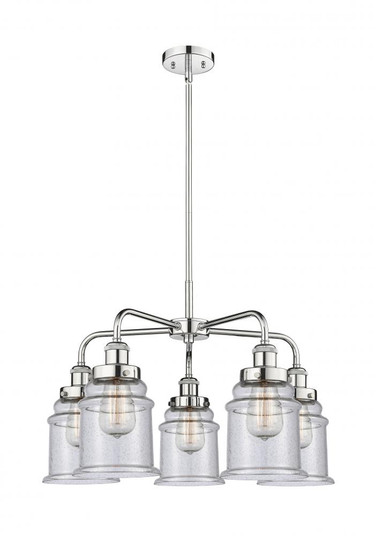 Whitney - 5 Light - 25 inch - Polished Chrome - Chandelier (3442|916-5CR-PC-G184)