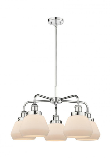 Fulton - 5 Light - 26 inch - Polished Chrome - Chandelier (3442|916-5CR-PC-G171)