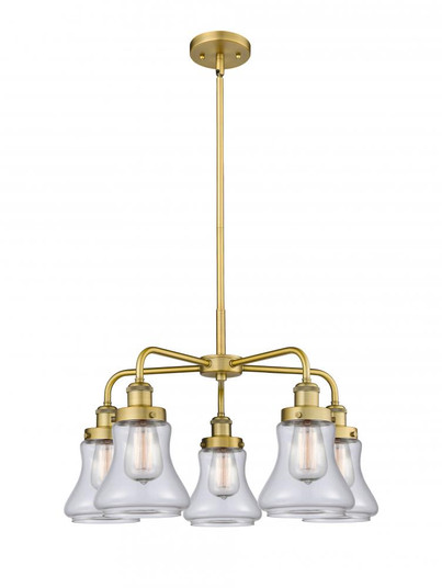 Bellmont - 5 Light - 25 inch - Brushed Brass - Chandelier (3442|916-5CR-BB-G192)