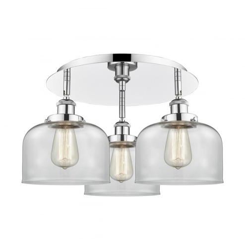 Cone - 3 Light - 20 inch - Polished Chrome - Semi-Flush Mount (3442|916-3C-PC-G72)