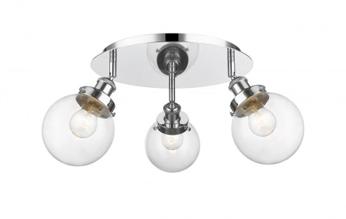 Beacon - 3 Light - 18 inch - Polished Chrome - Semi-Flush Mount (3442|916-3C-PC-G202-6)