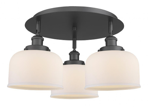 Cone - 3 Light - 20 inch - Matte Black - Semi-Flush Mount (3442|916-3C-BK-G71)