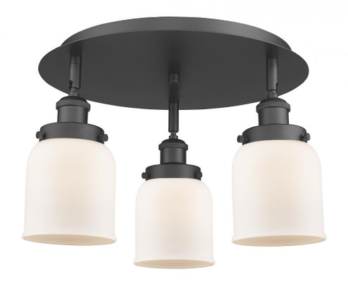 Cone - 3 Light - 17 inch - Matte Black - Semi-Flush Mount (3442|916-3C-BK-G51)
