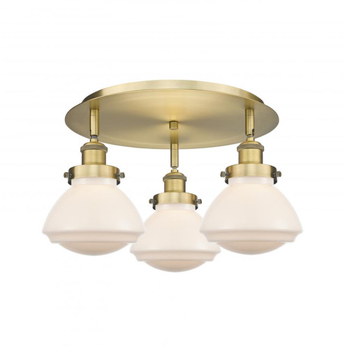Olean - 3 Light - 19 inch - Brushed Brass - Semi-Flush Mount (3442|916-3C-BB-G321)