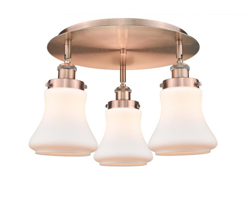 Bellmont - 3 Light - 18 inch - Antique Copper - Semi-Flush Mount (3442|916-3C-AC-G191)