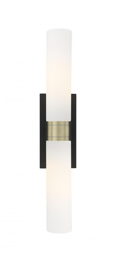 Boreas - 2 Light - 24 inch - Black Antique Brass - Bath Vanity Light (3442|617-2W-BAB-G617-11WH)