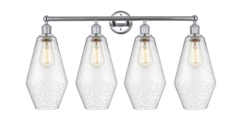 Cindyrella - 4 Light - 34 inch - Polished Chrome - Bath Vanity Light (3442|616-4W-PC-G654-7)