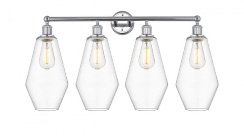 Cindyrella - 4 Light - 34 inch - Polished Chrome - Bath Vanity Light (3442|616-4W-PC-G652-7)