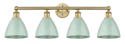 Plymouth - 4 Light - 35 inch - Brushed Brass - Bath Vanity Light (3442|616-4W-BB-MBD-75-SF)