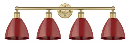 Plymouth - 4 Light - 35 inch - Brushed Brass - Bath Vanity Light (3442|616-4W-BB-MBD-75-RD)