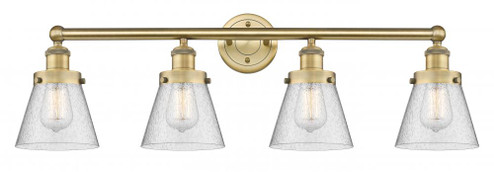 Cone - 4 Light - 33 inch - Brushed Brass - Bath Vanity Light (3442|616-4W-BB-G64)