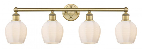 Norfolk - 4 Light - 33 inch - Brushed Brass - Bath Vanity Light (3442|616-4W-BB-G461-6)