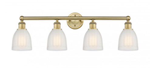 Brookfield - 4 Light - 33 inch - Brushed Brass - Bath Vanity Light (3442|616-4W-BB-G441)