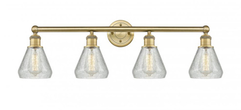 Conesus - 4 Light - 33 inch - Brushed Brass - Bath Vanity Light (3442|616-4W-BB-G275)