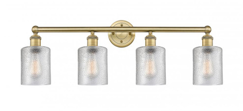 Cobbleskill - 4 Light - 32 inch - Brushed Brass - Bath Vanity Light (3442|616-4W-BB-G112)