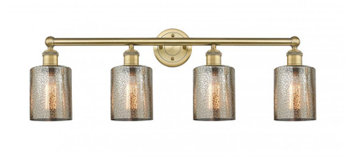Cobbleskill - 4 Light - 32 inch - Brushed Brass - Bath Vanity Light (3442|616-4W-BB-G116)