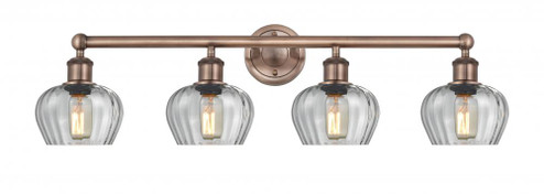 Fenton - 4 Light - 34 inch - Antique Copper - Bath Vanity Light (3442|616-4W-AC-G92)