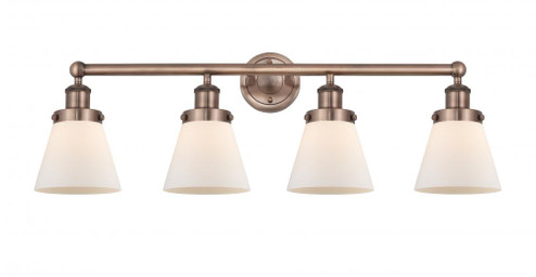 Cone - 4 Light - 33 inch - Antique Copper - Bath Vanity Light (3442|616-4W-AC-G61)