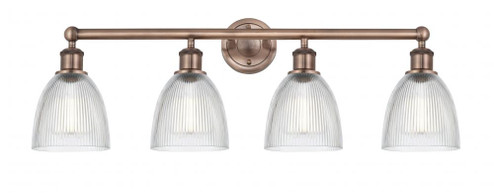 Castile - 4 Light - 33 inch - Antique Copper - Bath Vanity Light (3442|616-4W-AC-G382)