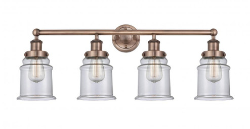 Canton - 4 Light - 33 inch - Antique Copper - Bath Vanity Light (3442|616-4W-AC-G182)